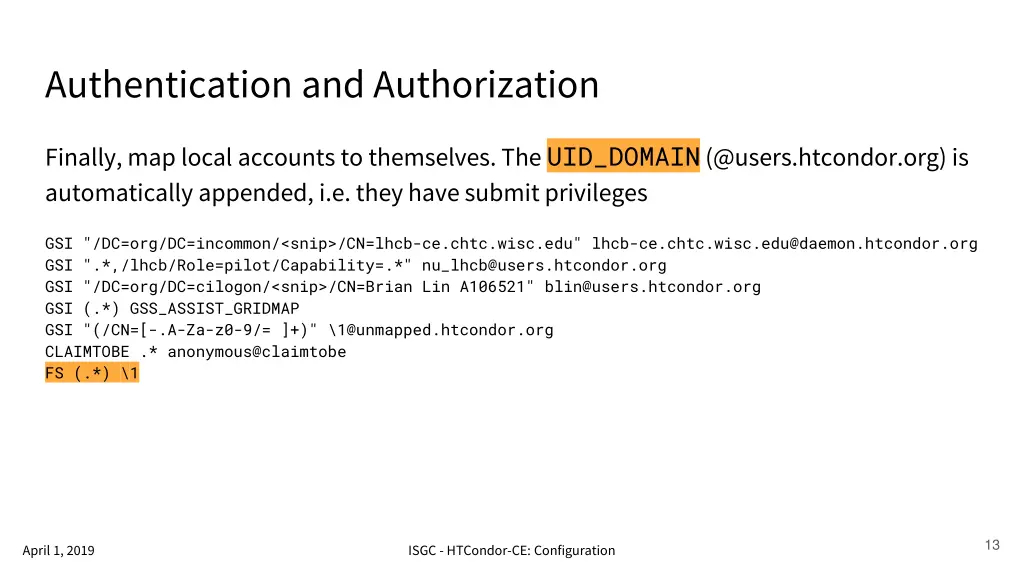 authentication and authorization 10