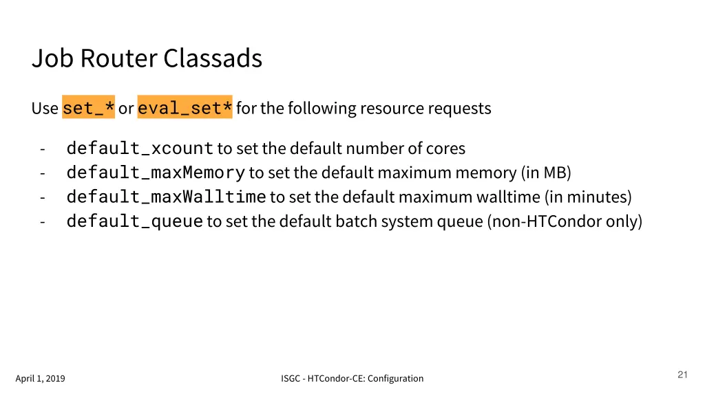 job router classads 1