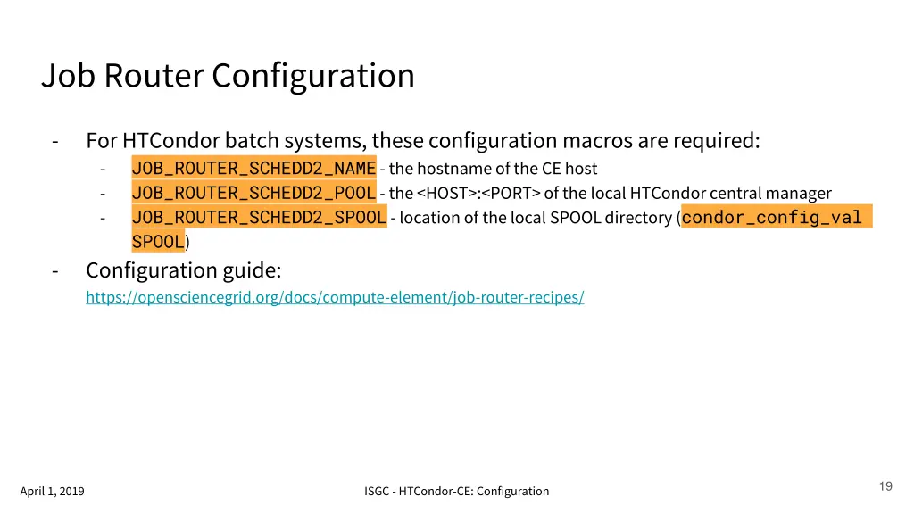job router configuration 1