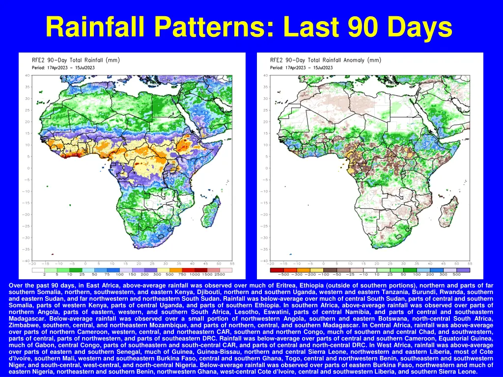 rainfall patterns last 90 days