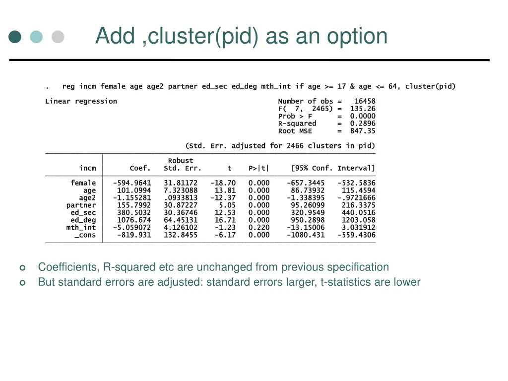 add cluster pid as an option