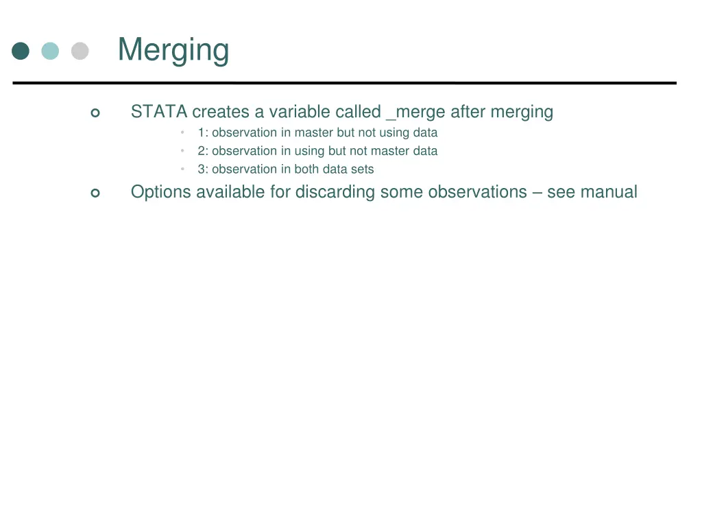 merging