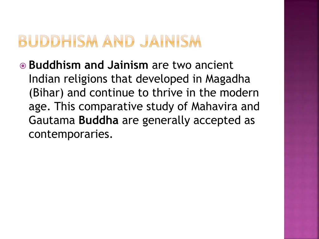 buddhism and jainism