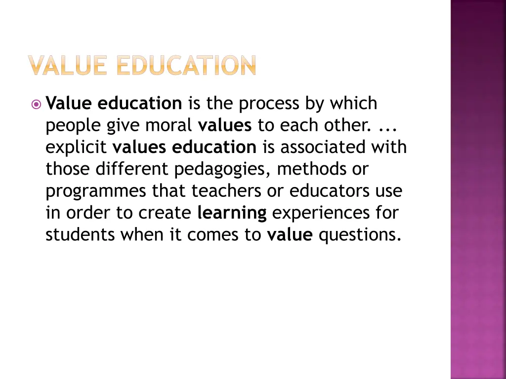 value education