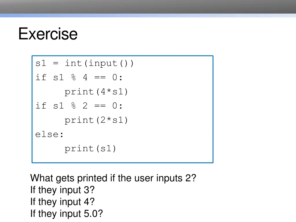 exercise 2