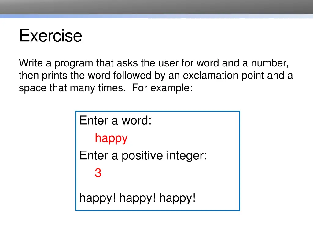 exercise