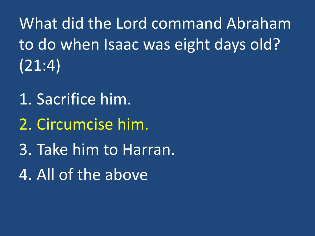 what did the lord command abraham to do when 1