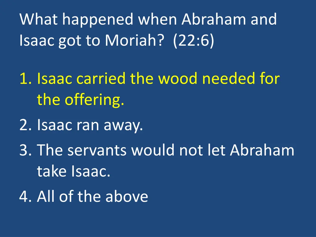 what happened when abraham and isaac 1