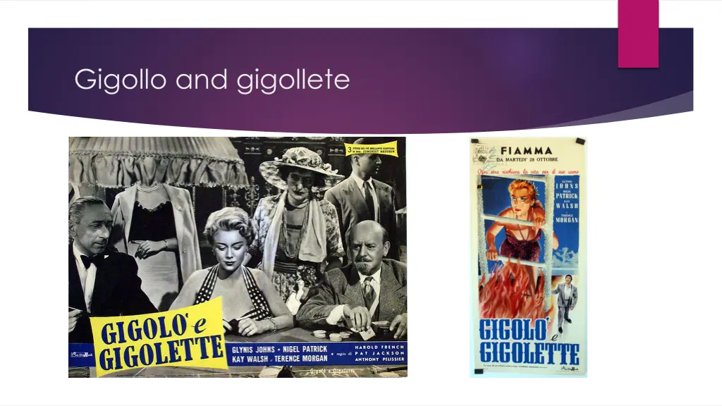 gigollo and gigollete