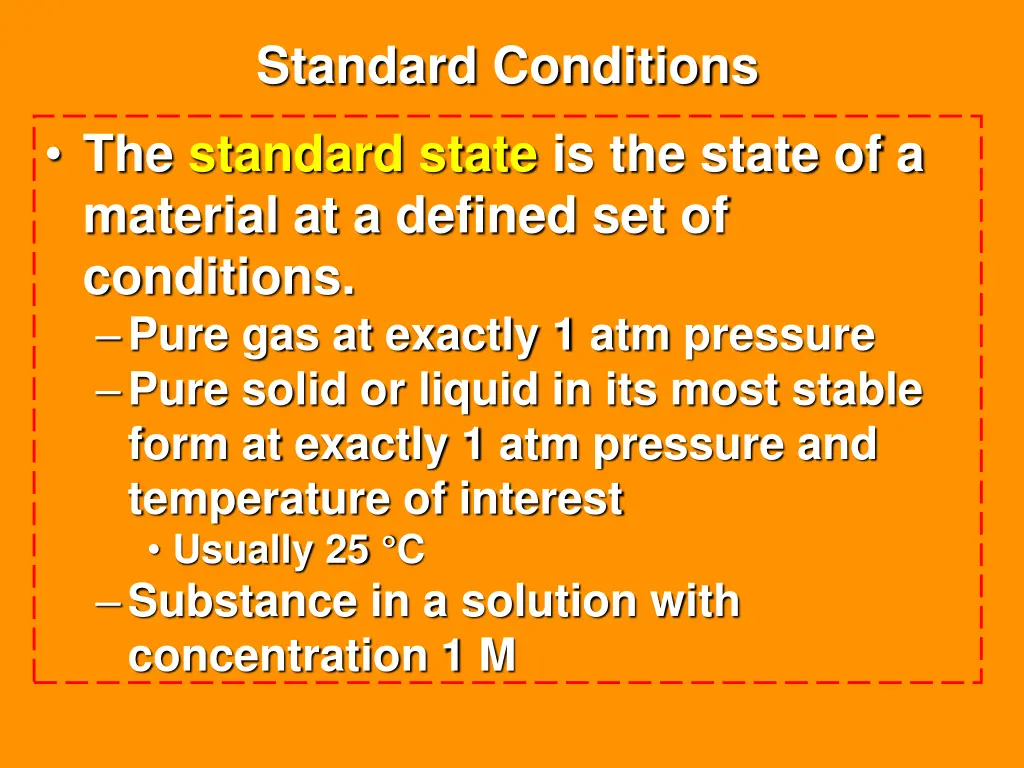 standard conditions