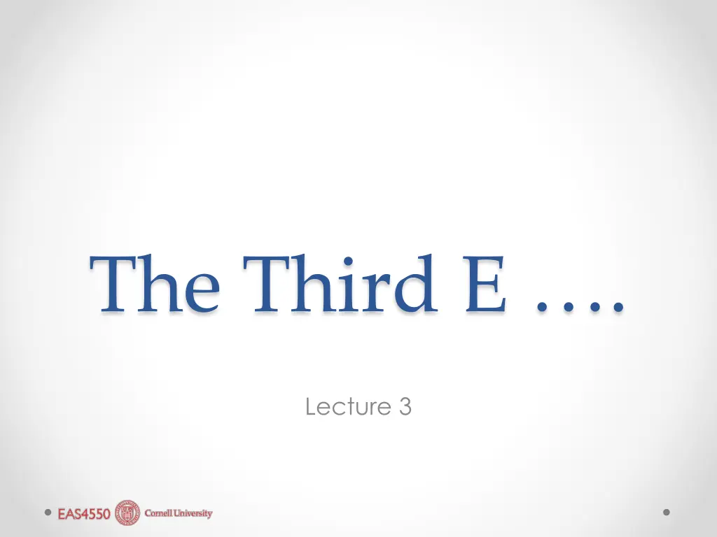 the third e