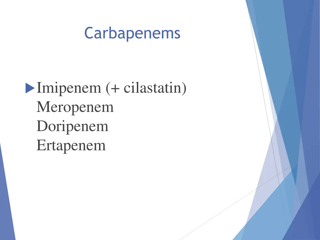 carbapenems