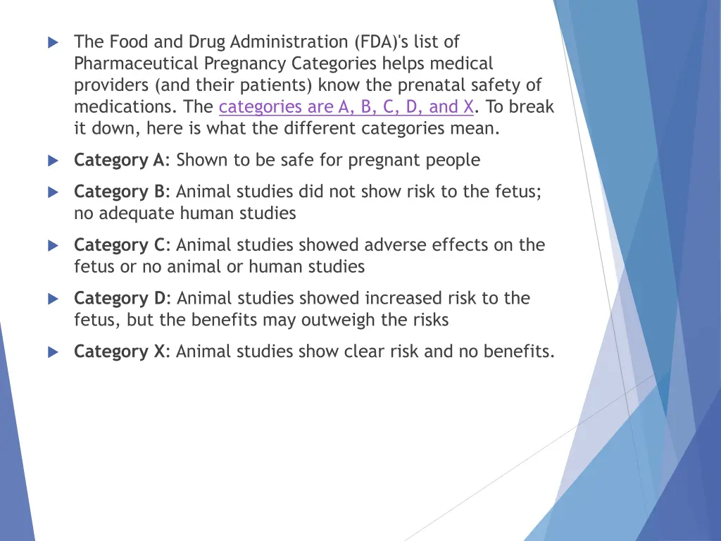 the food and drug administration fda s list