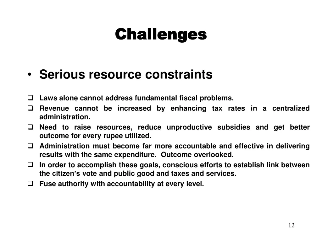 challenges challenges
