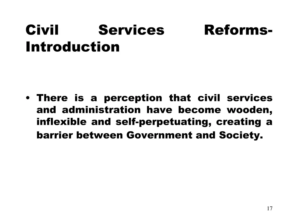 civil introduction
