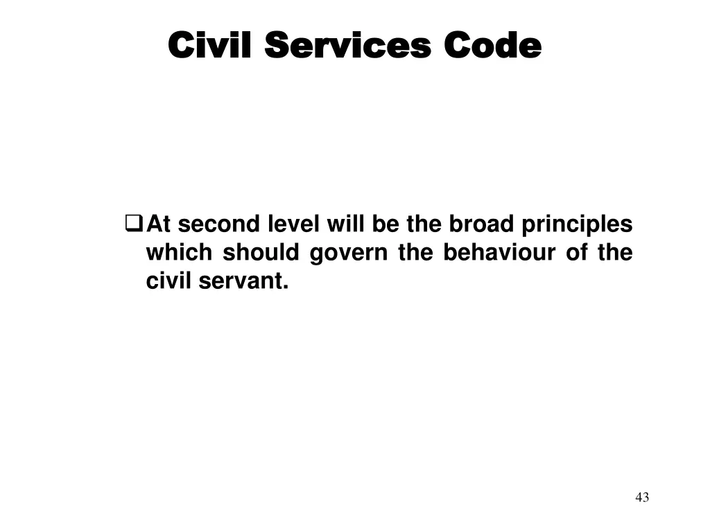 civil services code 1