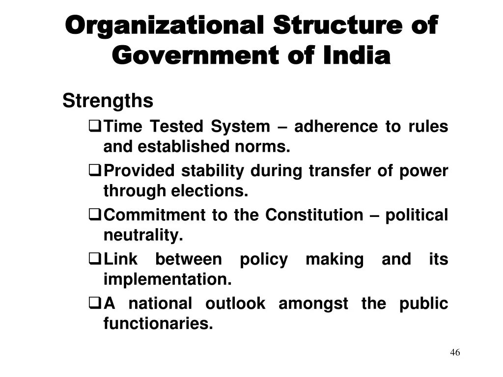 organizational structure of organizational