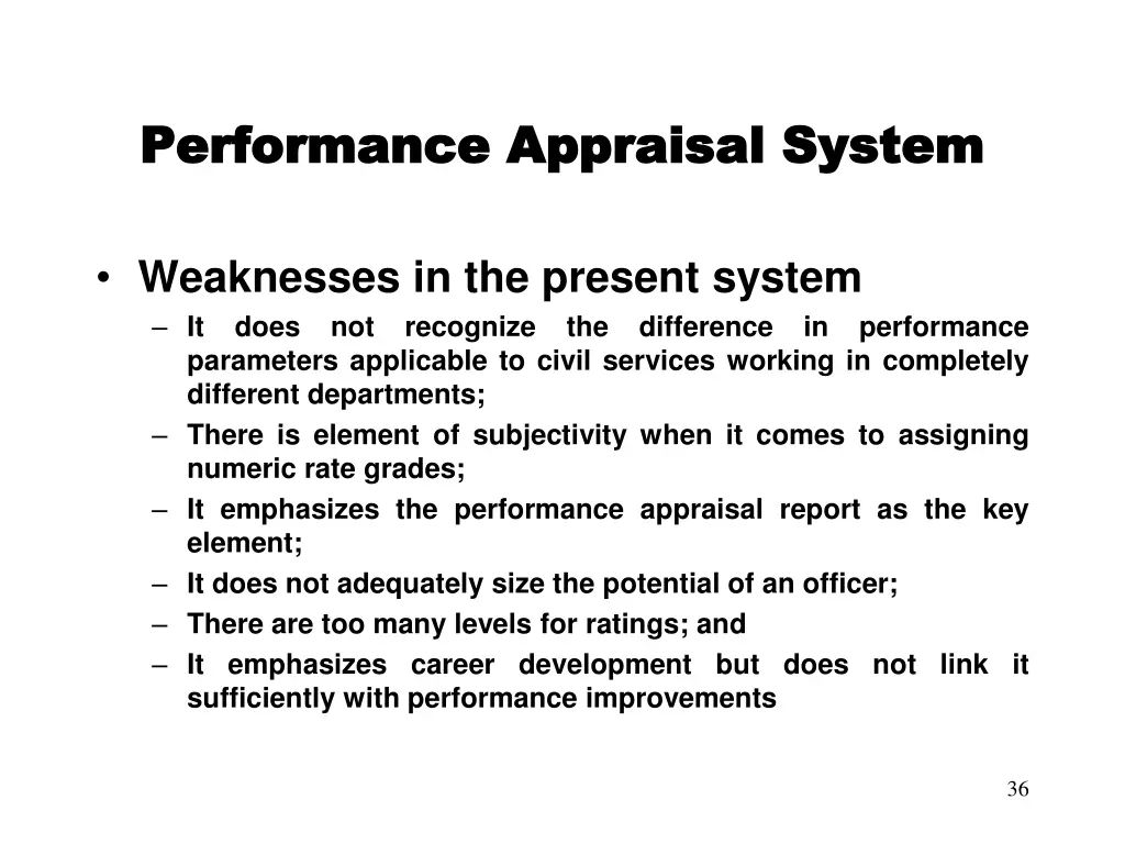 performance appraisal system performance 1
