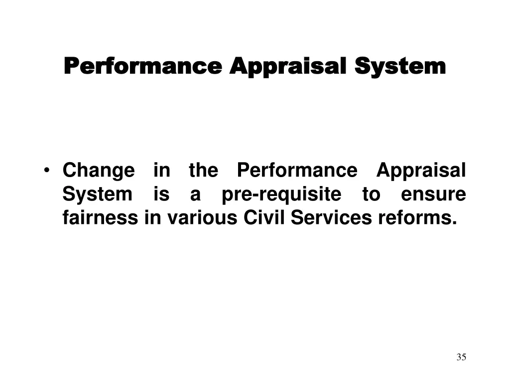 performance appraisal system performance