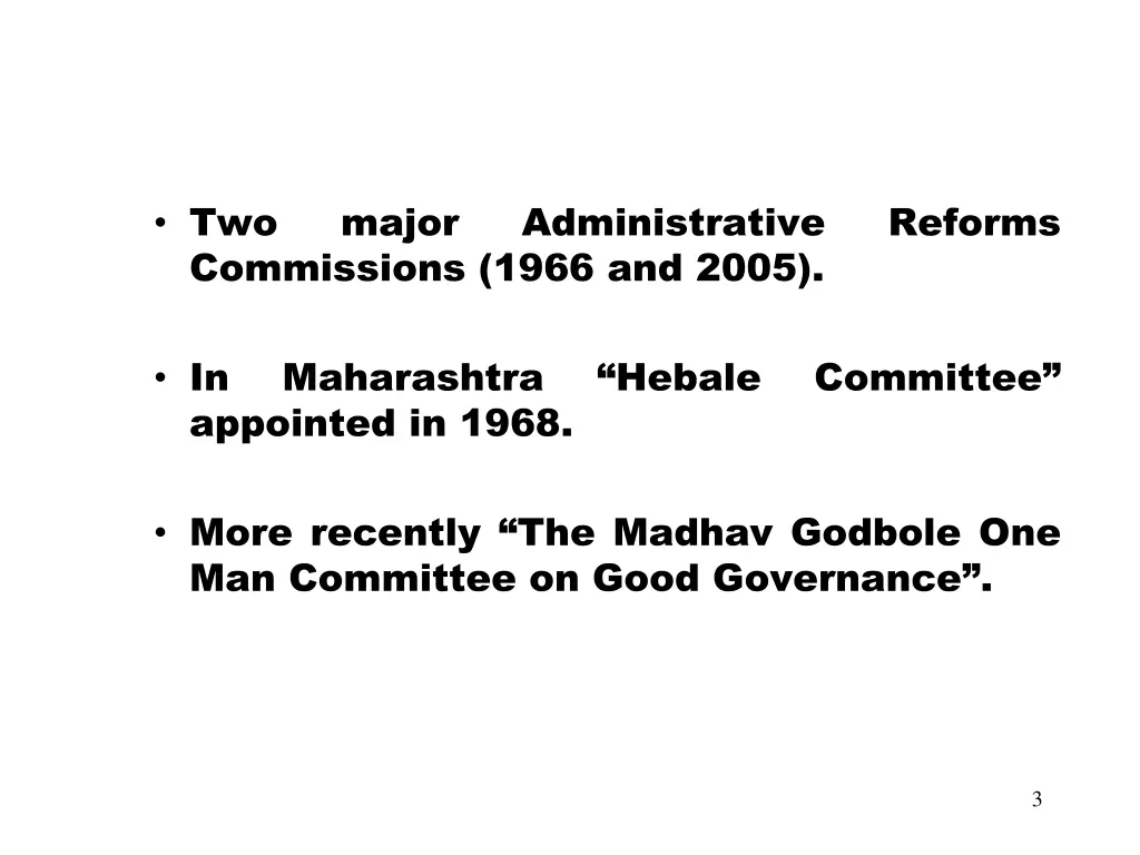 two commissions 1966 and 2005
