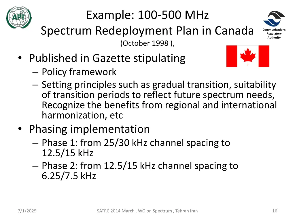example 100 500 mhz spectrum redeployment plan