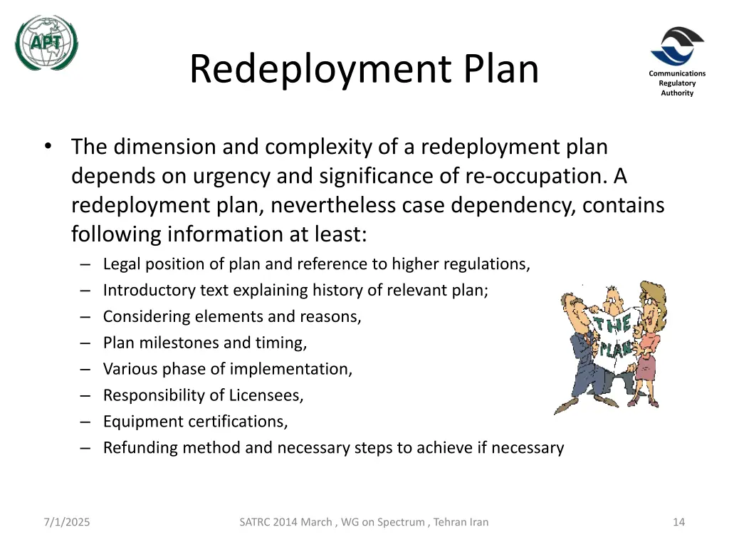 redeployment plan