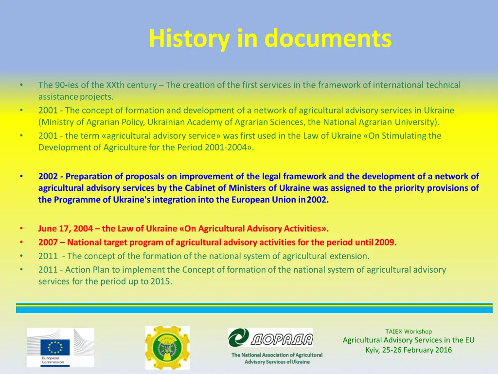 history in documents