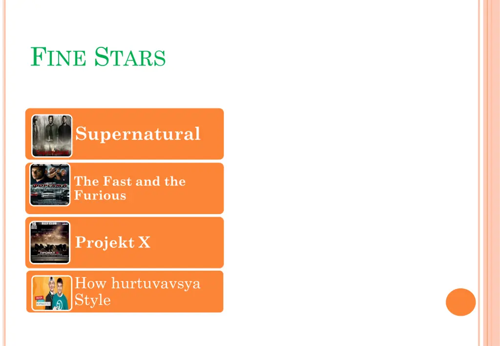 f ine s tars