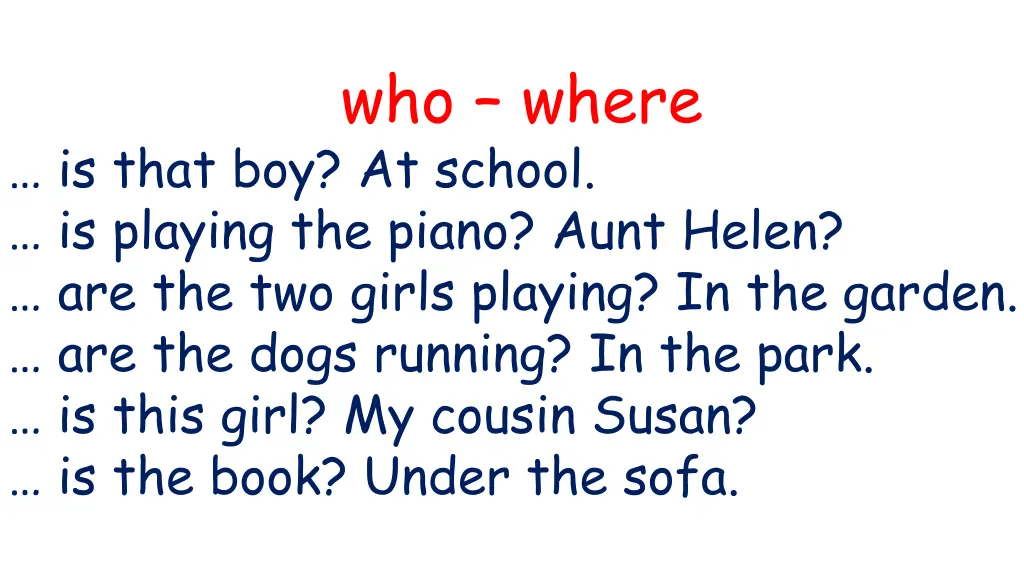 who where 1