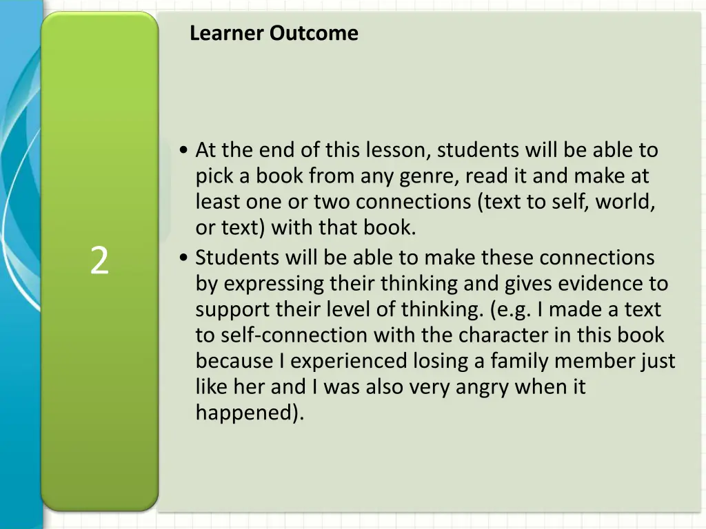 learner outcome