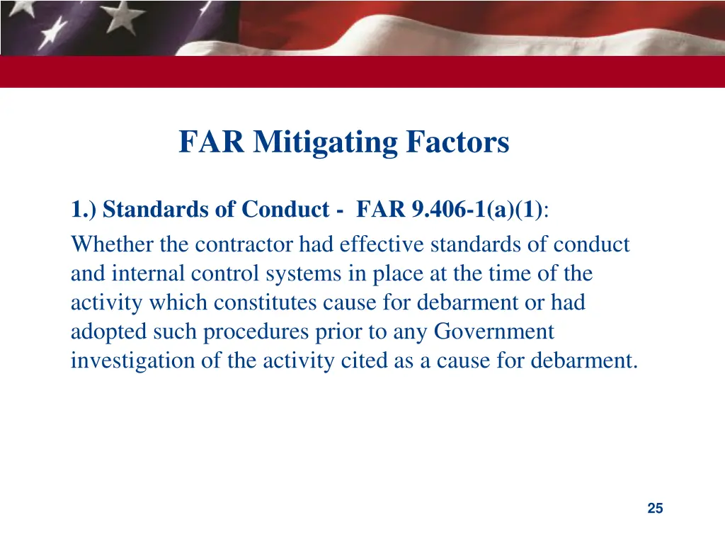 far mitigating factors