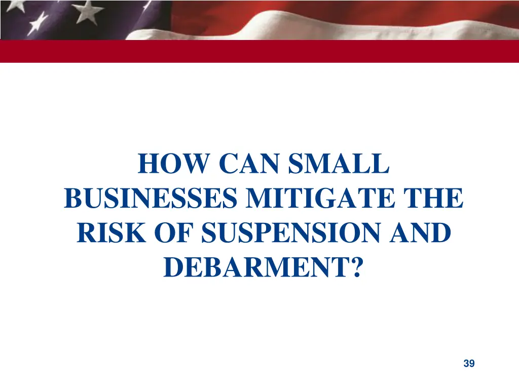 how can small businesses mitigate the risk