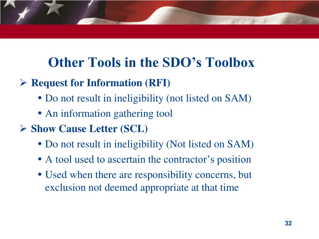 other tools in the sdo s toolbox