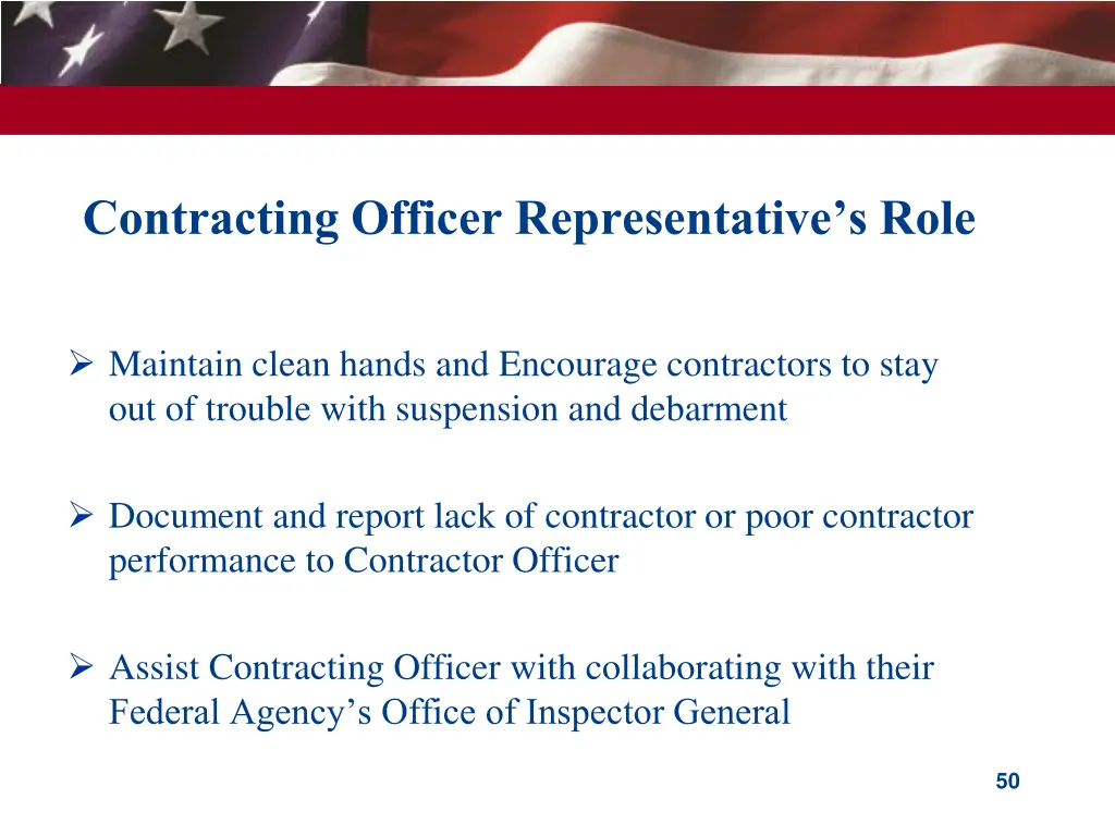 contracting officer representative s role