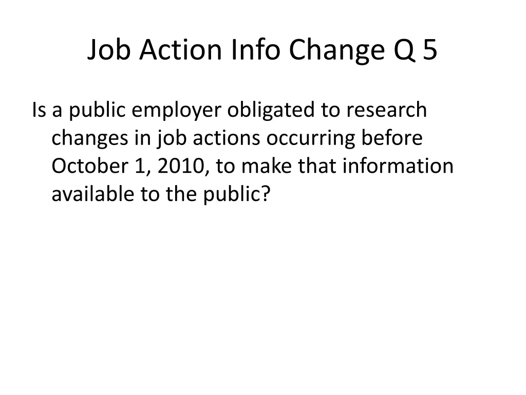 job action info change q 5