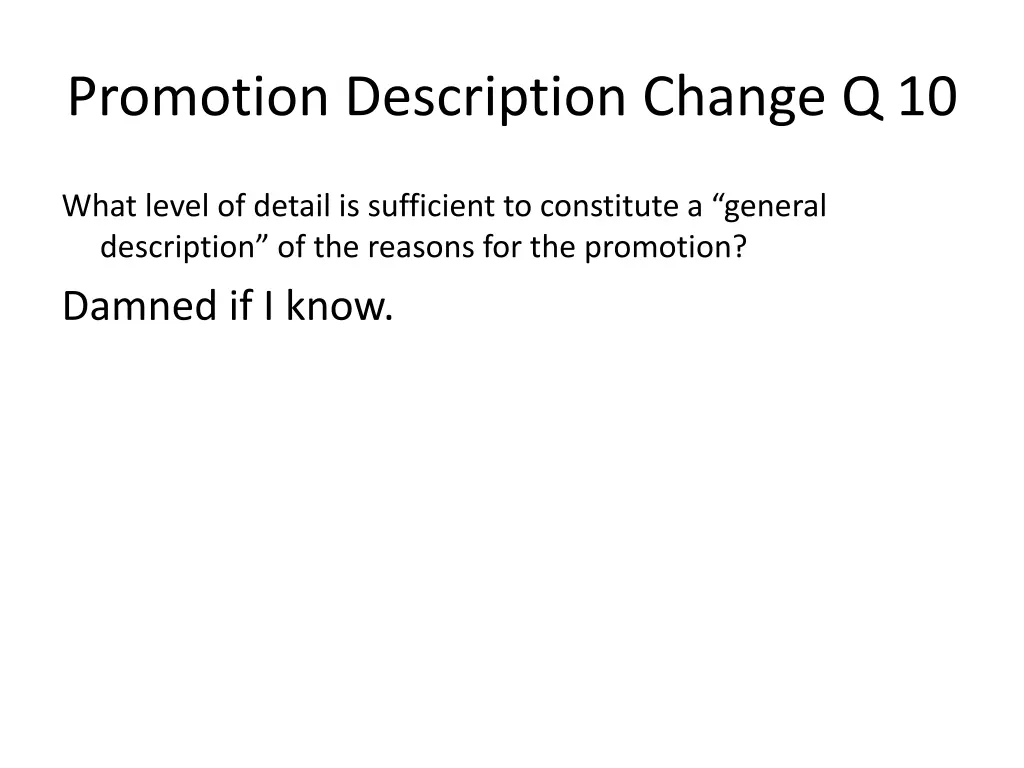 promotion description change q 10 1