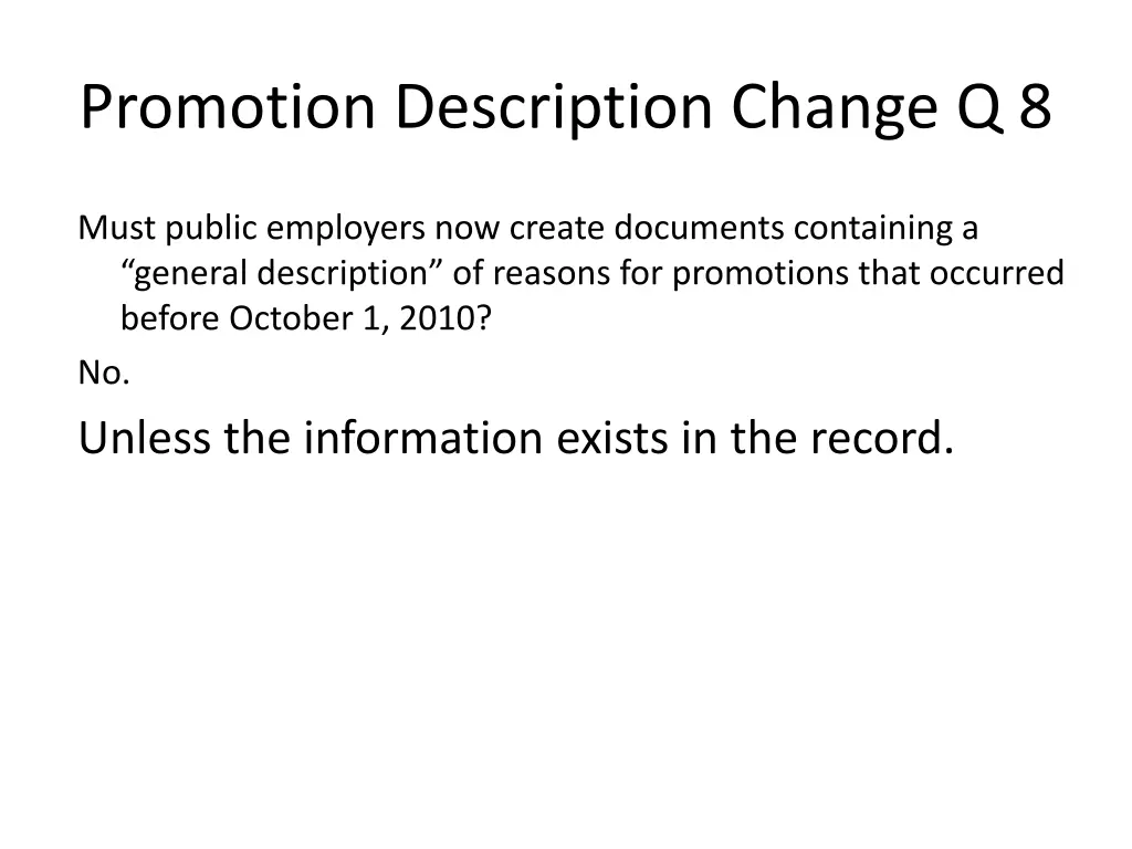 promotion description change q 8 2
