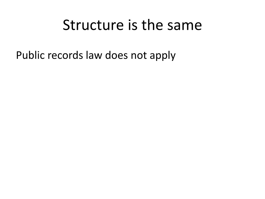 structure is the same