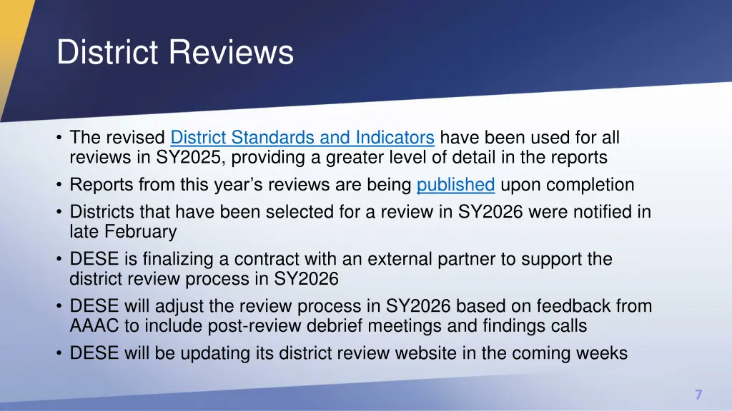district reviews