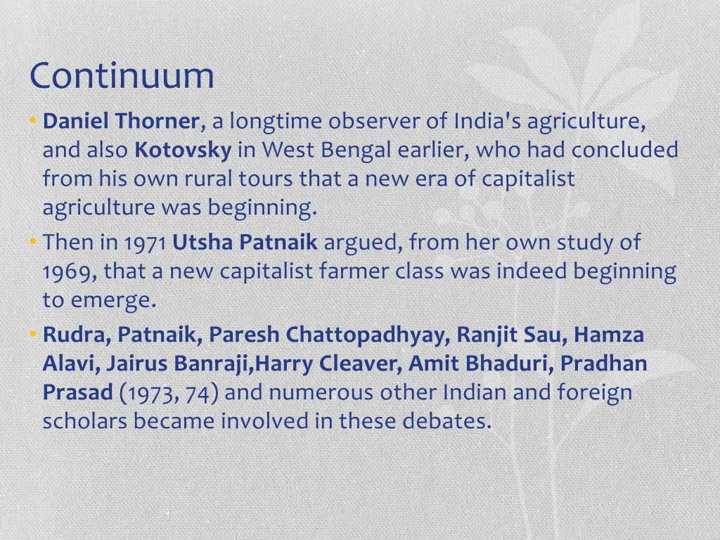 continuum daniel thorner a longtime observer