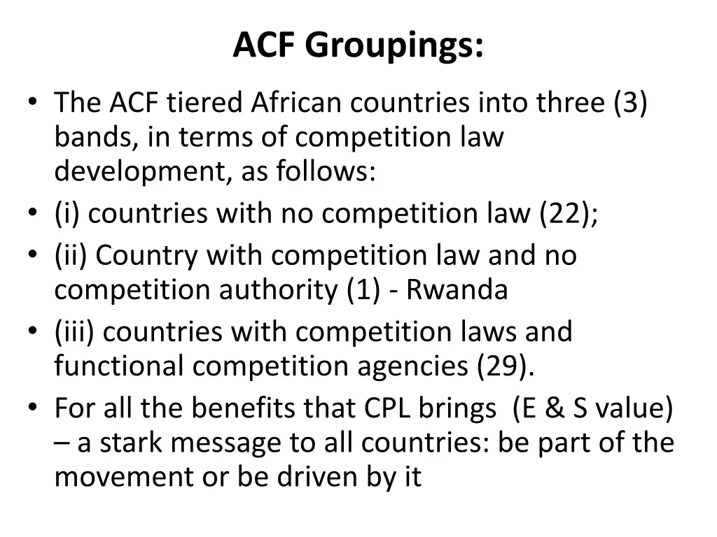 acf groupings