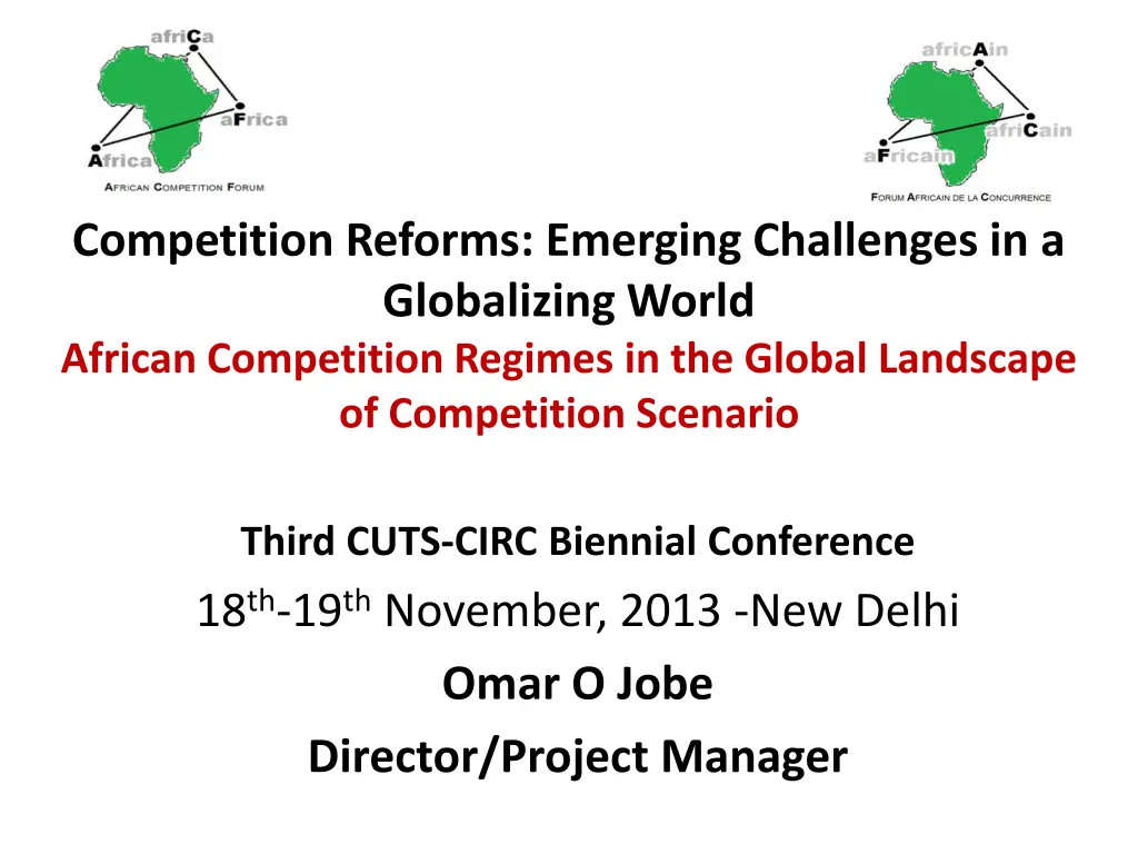 competition reforms emerging challenges