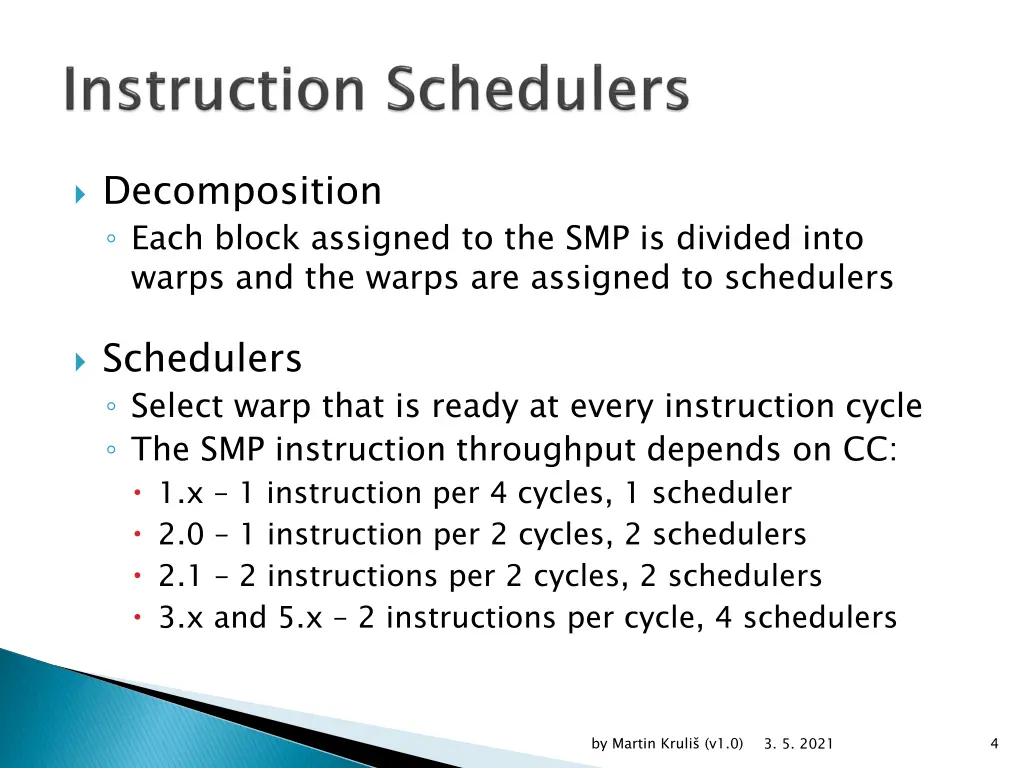 decomposition each block assigned