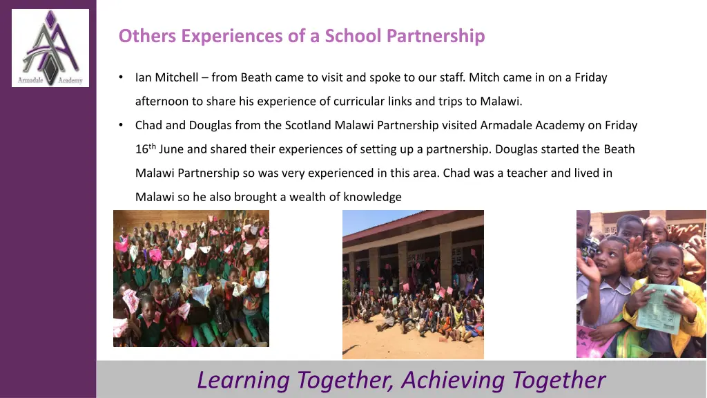 others experiences of a school partnership