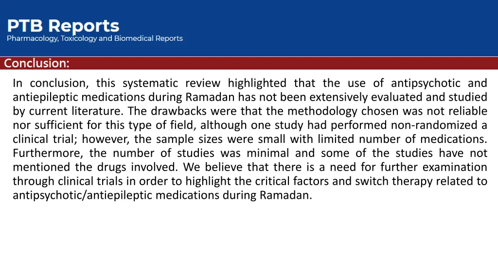 in conclusion this systematic review highlighted