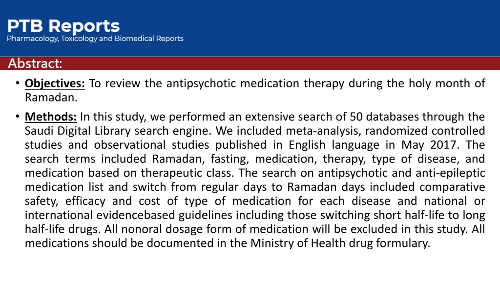 objectives to review the antipsychotic medication