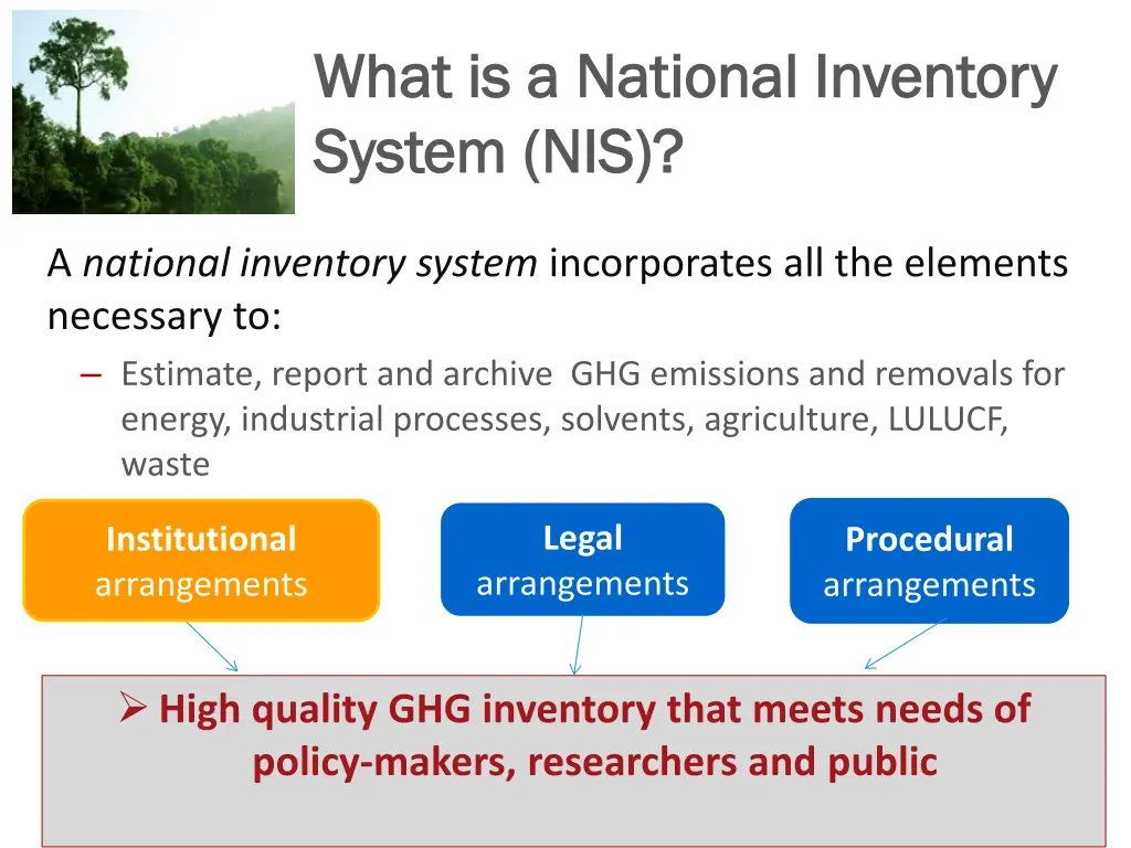 what is a national inventory what is a national