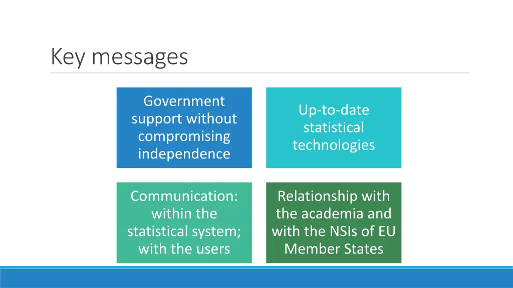key messages
