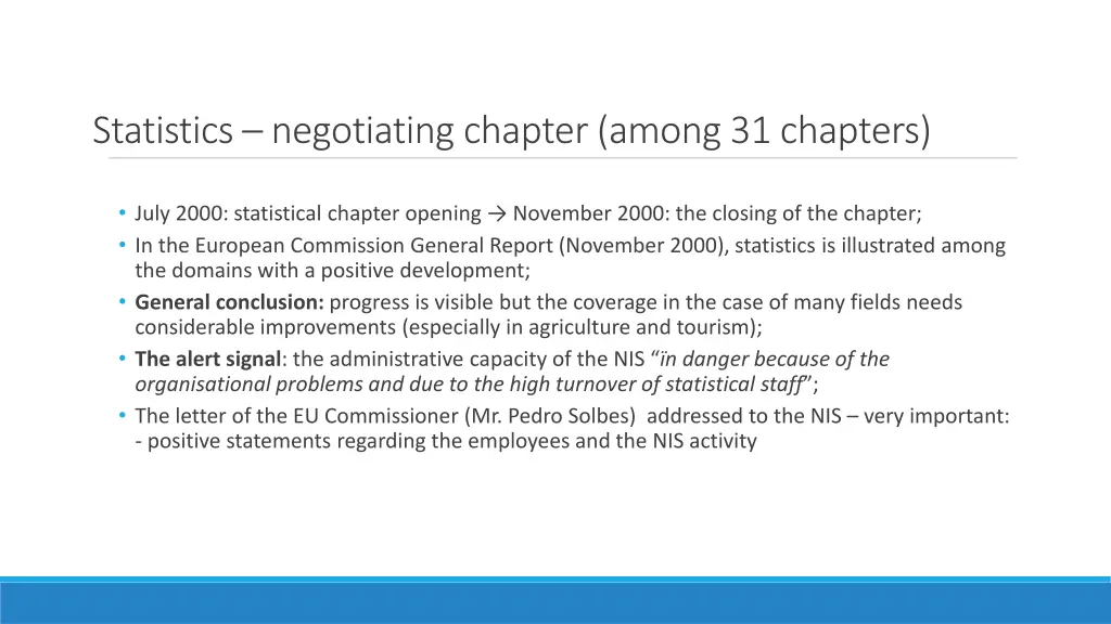 statistics negotiating chapter among 31 chapters 1