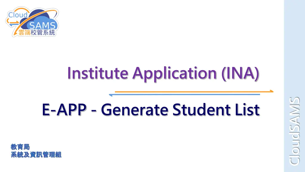 institute application ina